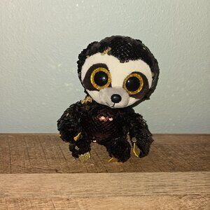 Ty Beanie Boo Dangler the Sloth Sequin Stuffed Animal Plush 6"